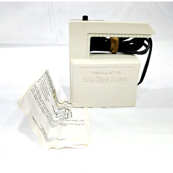 Realistic Magnetic Bulk Tape Eraser 44-232 Radio Shack with Box, Instructions - Picture 3 of 11